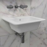 Flaminia Volo Umywalka ścienna 52x46 cm Biały VL52L