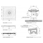 Flaminia Water Drop Brodzik kwadratowy ceramiczny 80x80 cm Biały DR80