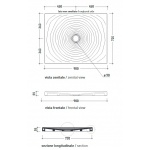 Flaminia Water Drop Brodzik ceramiczny 90x72 cm Biały DR90