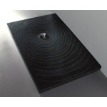 Flaminia Water Drop Brodzik ceramiczny 80x160 cm Czarny DR8016NER