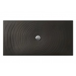 Flaminia Water Drop Brodzik ceramiczny 80x160 cm Czarny DR8016NER