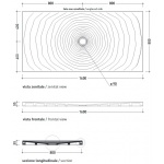 Flaminia Water Drop Brodzik ceramiczny 80x160 cm Czarny DR8016NER
