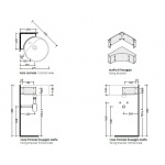 Flaminia Uchwyt narożny do umywalki TS02/42