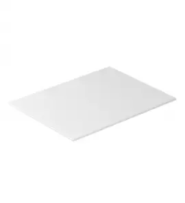 Galassia Blat ceramiczny bez otworu 61x46 cm Biały połysk 2056