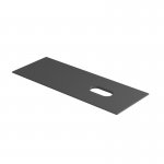 Galassia Blat ceramiczny z otworem po prawej stronie 121x46 cm antracyt 2061NEMT