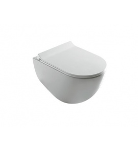 Galassia Dream Miska WC wisząca 56x36 cm z deską wolnoopadającą biała 7312+7314