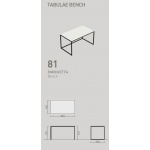 Galassia Dream Stolik (stelaż+blat) podumywalkowy 81x46 cm biały/czarny matowy 2079NE+2051