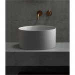 Galassia DREAM Umywalka stawiana na blat ∅ 40 cm Biały mat 7306MT