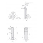 Galassia Ergo Pisuar stojący 34x110 biały 7116
