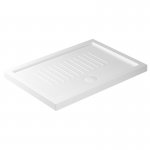 Galassia FLAT Brodzik prostokątny antypoślizgowy 100x70 cm Biały 1210