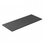 Galassia FOLIA Brodzik ceramiczny prostokątny 170x70 cm antracyt 1046NEMT
