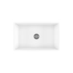 Galassia Frame Zlew ceramiczny jednokomorowy 76x46 cm Biały 5124