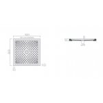 Galassia PIATTI DOCCIA Brodzik kwadratowy 80x80 cm Biały 1060