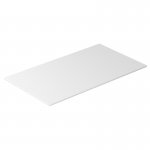 Galassia Zestaw Stelaż podumywalkowy stojący Czarny + Blat ceramiczny Biały 2079NE + 2057