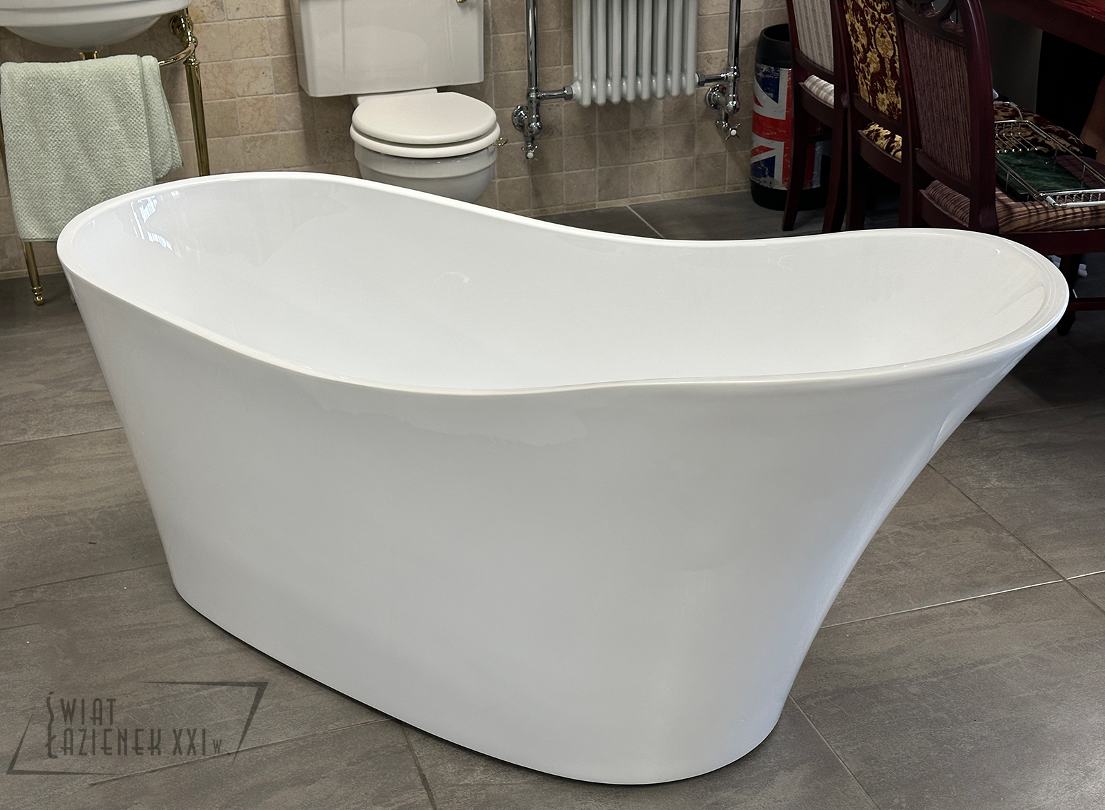 Galatea Design Amalfi Wanna wolnostojąca 170x75 biały połysk GWAMA170.GPB.WH PROMOCJA!!