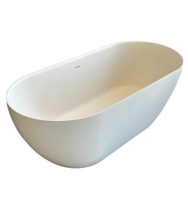 Galatea Design Arrezo Slim Wanna wolnostojąca 160x75 z korkiem creme GWARS160.KMM.CR