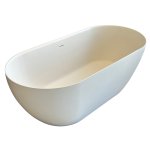 Galatea Design Arrezo Slim Wanna wolnostojąca 160x75 z korkiem creme GWARS160.KMM.CR