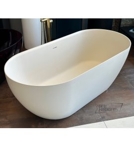 Galatea Design Arrezo Slim Wanna wolnostojąca 160x75 z korkiem creme GWARS160.KMM.CR W MAGAZYNIE