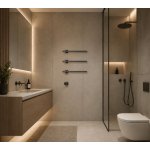 Galatea Design Balance 1 Grzejnik elektryczny 49 cm 3-el. z wyświetlaczem  sterujacym gunmetal GDD1A01EGM W MAGAZYNIE  