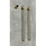   Galatea Design Balance 2 Grzejnik elektryczny odwracalny 76x37 brushed gold pvd GDA362BRG W MAGAZYNIE!!