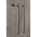   Galatea Design Balance 2 Grzejnik elektryczny odwracalny 76x37 brushed nickel PVD GDA362BN W MAGAZYNIE!!