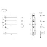   Galatea Design Balance 4 Grzejnik elektryczny 52x58 gunmetal PVD GDA363MG W MAGAZYNIE!!