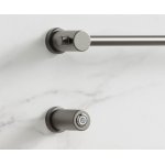  Galatea Design Balance Grzejnik elektryczny do ręczników 49 cm 3 elementowy z przyciskiem zasilania gunmetal GDD1A01GM W MAGAZYNIE!!