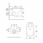   Galatea Design Belang Miska bezrantowa 48,5x35 z deską wolnoopadającą biały połysk GDG111GW
