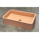      Galatea Design Biskut Umywalka stawiana 50x30 peach pink matt/brzoskwiniowy róż mat GDMR034MPP W MAGAZYNIE !!!