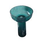   Galatea Design Bonola Umywalka na postumencie z korkiem sea blue GDFU3033SB