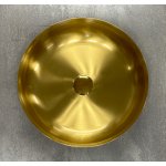    Galatea Design Bowl Umywalka stalowa stawiana Ø40 z korkiem klik-klak Brushed gold GD54602BRG WYPRZEDAŻ EKSPOZYCJI!!