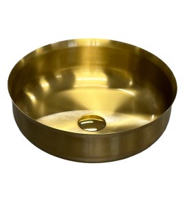Galatea Design Bowl Umywalka stawiana Ø40 z korkiem klik-klak Brushed gold GD54602BRG W MAGAZYNIE!!