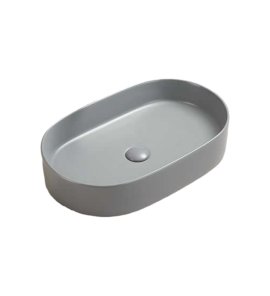   Galatea Design Bujur Umywalka 60x38 z korkiem klik-klak jasno szary mat/light grey matt GD78330DTMH W MAGAZYNIE!!