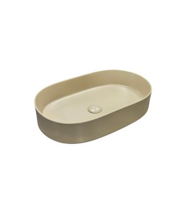      Galatea Design Bujur Umywalka 60x38 z korkiem klik-klak lino matt GD78330DTLN  WYPRZEDAŻ KOLORU