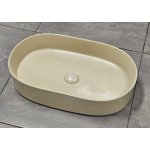      Galatea Design Bujur Umywalka 60x38 z korkiem klik-klak lino matt GD78330DTLN  WYPRZEDAŻ KOLORU