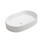   Galatea Design Bujur Umywalka 60x38 z korkiem klik-klak biały mat/white matt GD78330DTMW W MAGAZYNIE!!