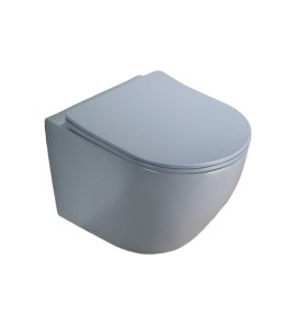   Galatea Design Bulat Miska bezrantowa z deską wolnoopadającą 49x37 dusty blue matt/sky mat GDB2342MHL W MAGAZYNIE!!