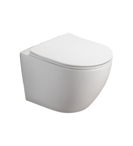   Galatea Design Bulat Miska bezrantowa z deską wolnoopadającą 49x37 white matt/biały mat GDB2342MW W MAGAZYNIE!!