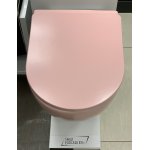   Galatea Design Bulat Miska WC z deską wolnoopadającą wisząca 49x37 cm Pink matt/Różowy mat GDB2342MP