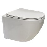 Galatea Design Bulat Miska wisząca SwirlFlush z deską wolnoopadającą 49x37 biały połysk GDSF805GW W MAGAZYNIE!!