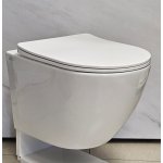 Galatea Design Bulat Miska wisząca SwirlFlush z deską wolnoopadającą 49x37 biały połysk GDSF805GW W MAGAZYNIE!!