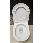 Galatea Design Bulat Miska wisząca SwirlFlush z deską wolnoopadającą 49x37 biały połysk GDSF805GW W MAGAZYNIE!!