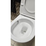 Galatea Design Bulat Miska wisząca SwirlFlush z deską wolnoopadającą 49x37 biały połysk GDSF805GW W MAGAZYNIE!!