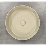      Galatea Design Bulat Umywalka stawiana na blat ∅39 z korkiem klik-klak lino mat GD112DTLN  WYPRZEDAŻ KOLORU