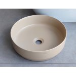   Galatea Design Bulat Umywalka stawiana na blat ∅39 cm Cappuccino matt/Beżowy mat GD112DTMC