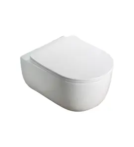      Galatea Design Bulatan Miska 49x35,5 z deską white/biały połysk GDB2361GW WYPRZEDAŻ MODELU!!