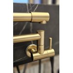 Galatea Design Cardano Bateria kuchenna składana Pot Filler brushed gold GDF826BRG W MAGAZYNIE!!!