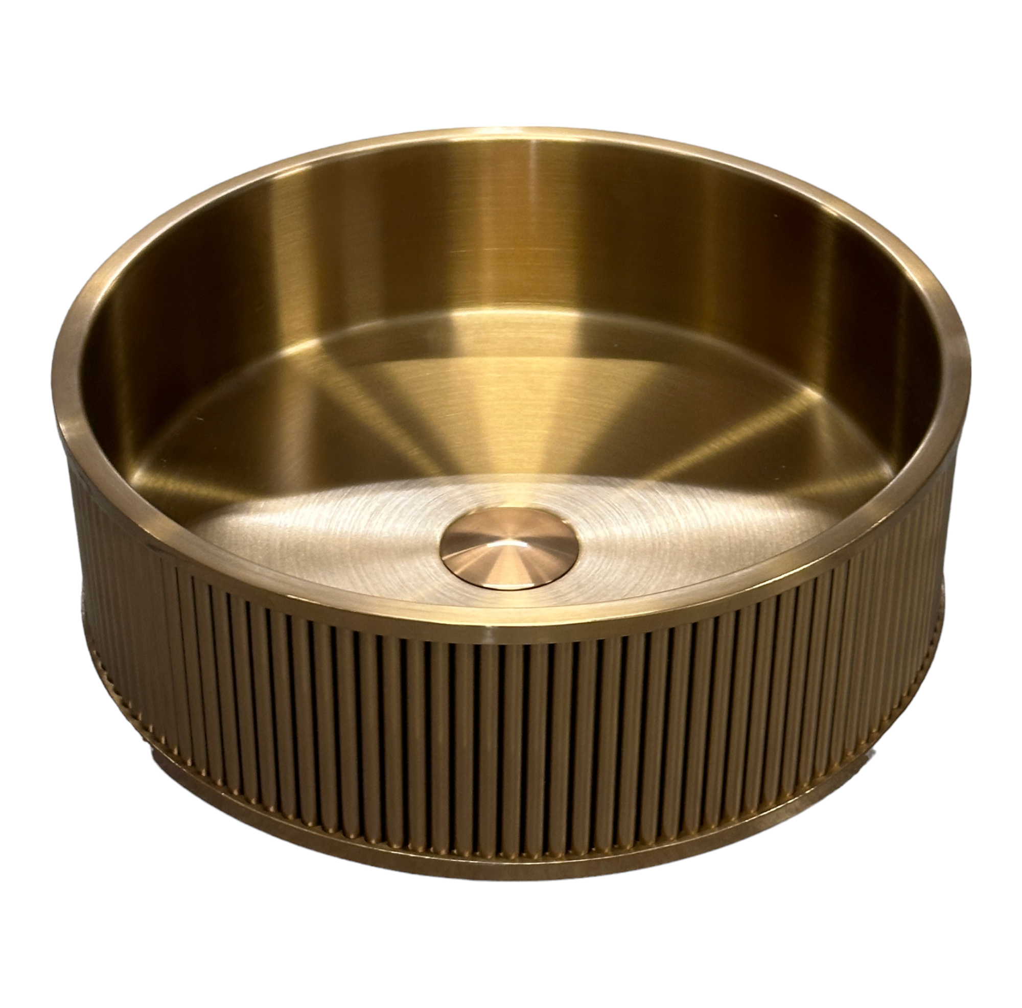 Galatea Design Circle 2 Umywalka stalowa stawiana Ø40 z korkiem klik-klak Brushed Rose Gold PVD GD5515RG PROMOCJA WIOSENNA!! W MAGAZYNIE!!