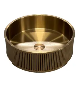   Galatea Design Circle 2 Umywalka stalowa stawiana Ø40 z korkiem klik-klak Brushed Rose Gold PVD GD5515RG PROMOCJA WIOSENNA!! W MAGAZYNIE!!