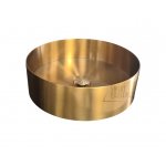      Galatea Design Circle Umywalka stawiana Ø40 z korkiem klik-klak Brushed Gold PVD 54601BRG W MAGAZYNIE !! 